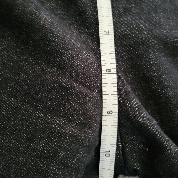 Akris Womens Charcoal Gray jeans size 12 tapered Cotton Demin Mid Rise stretch - Picture 9 of 10